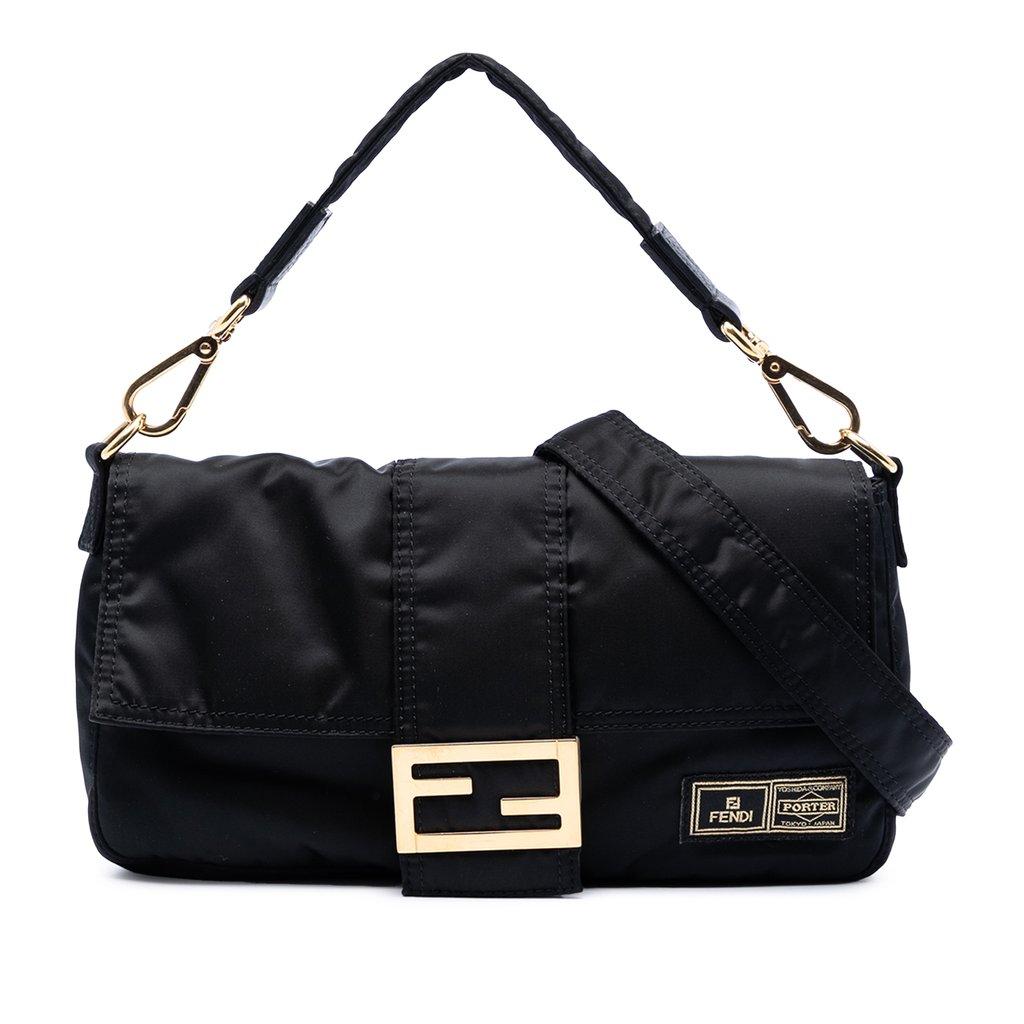 Fendi Porter Yoshida Nylon Convertible Baguette Satchel