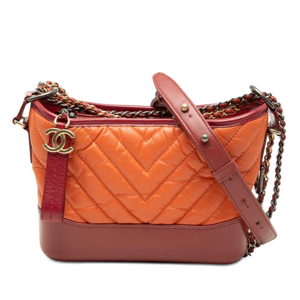 Chanel Small Chevron Lambskin Gabrielle Crossbody