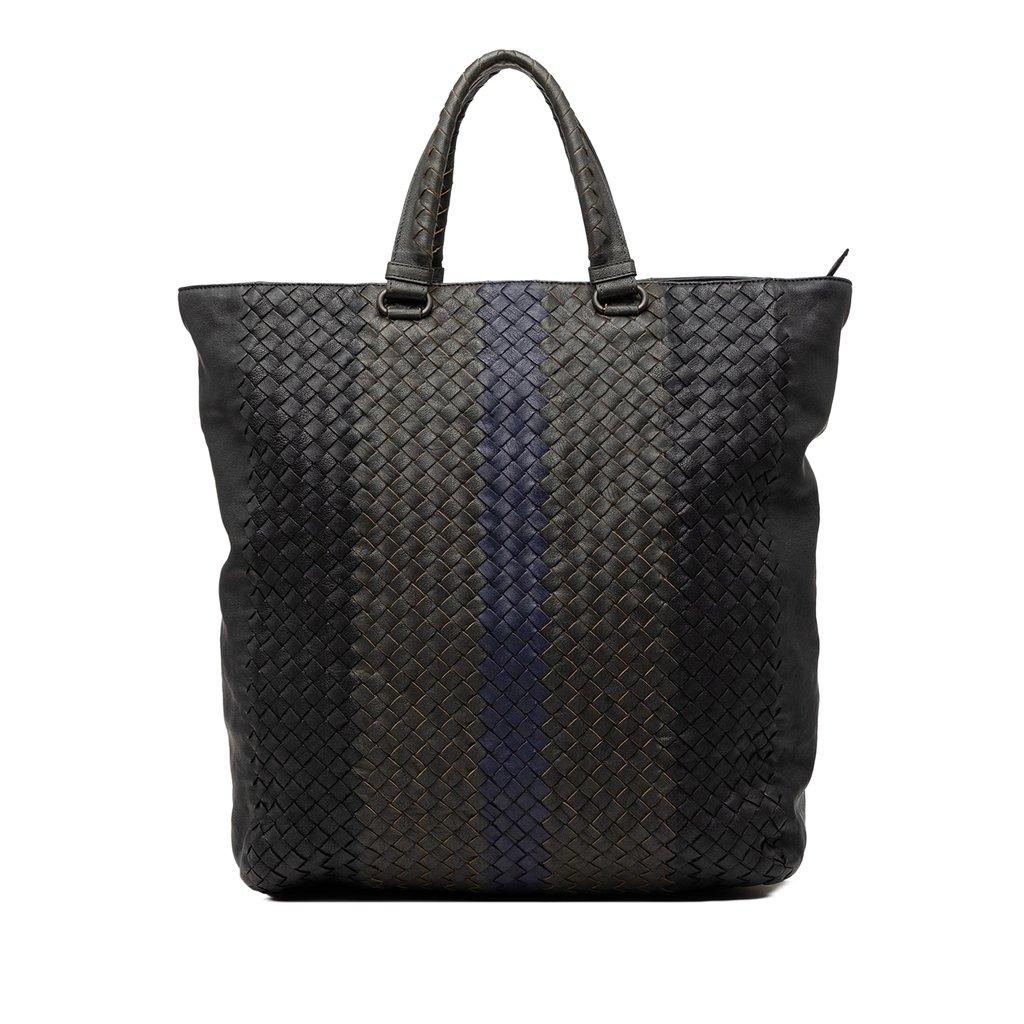 Bottega Veneta Tricolor Nappa Intrecciato Convertible Tote
