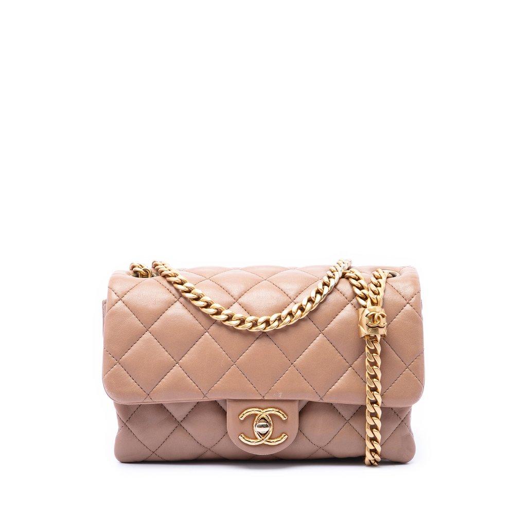 Chanel Small Quilted Lambskin Pillow Crush Flap