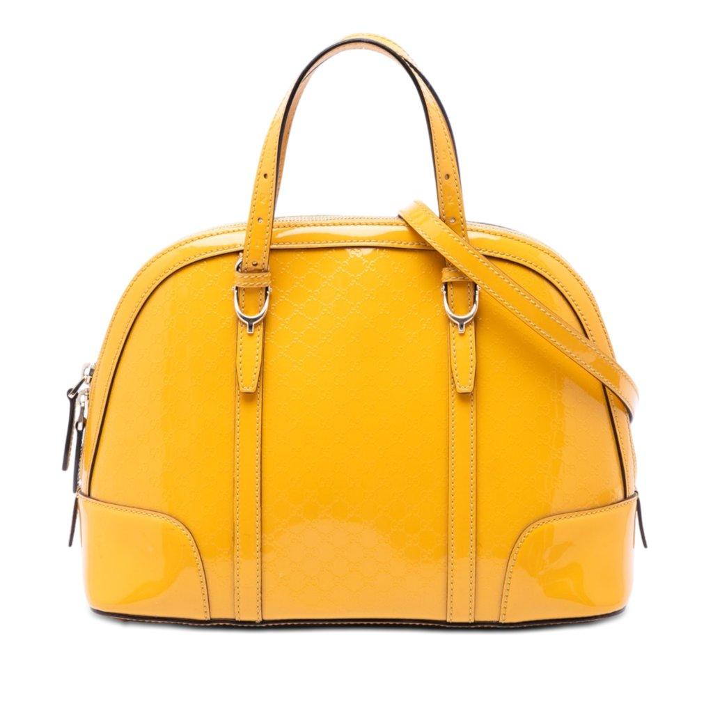 Gucci Small Microguccissima Patent Nice Dome Satchel