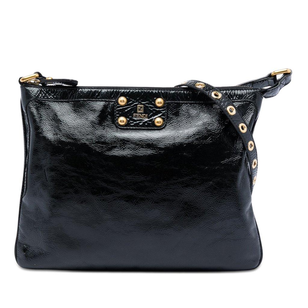 Fendi Crinkled Patent Crossbody