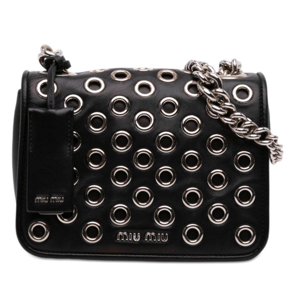 Miu Miu Grommet Nappa Club Crossbody