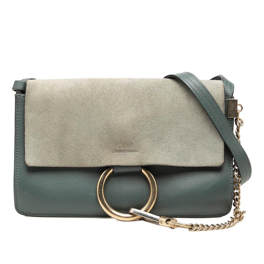 Chloé Small Suede and Calfskin Faye Crossbody