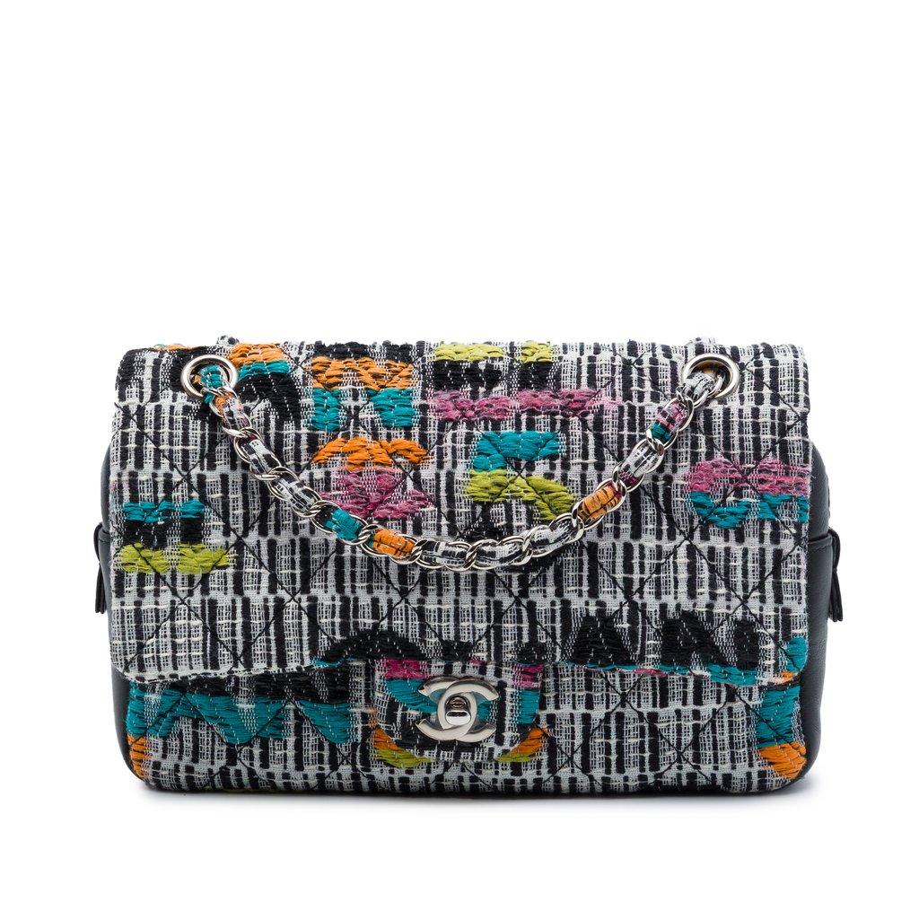 Chanel Quilted Tweed Fantasy Easy Flap