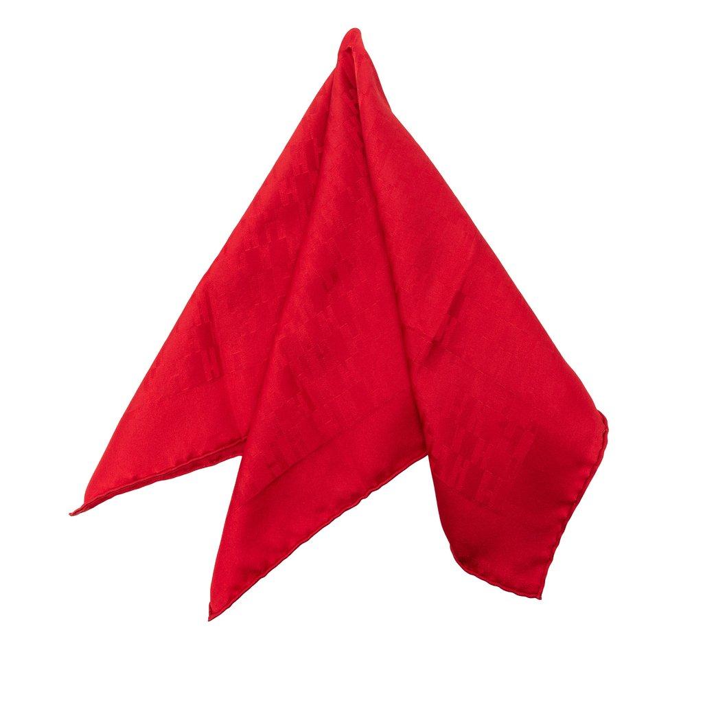 Hermès Faconnee Grand H Silk Pocket Square Scarf