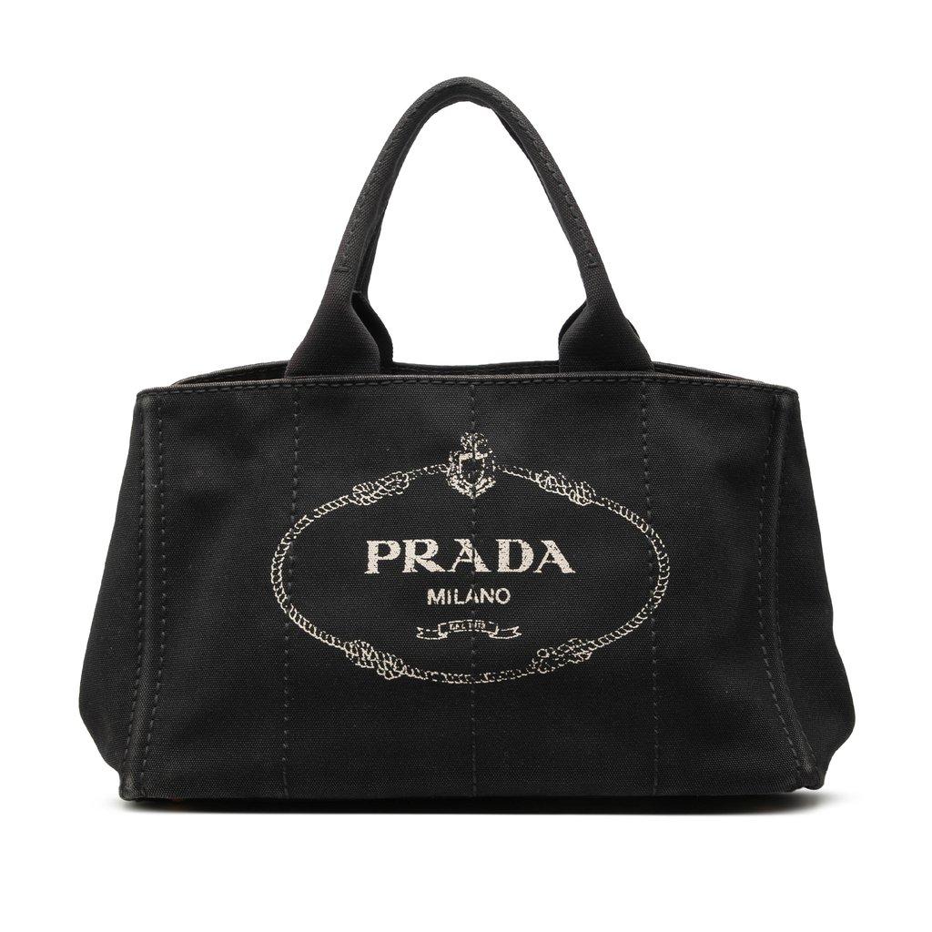 Prada Canvas Canapa Logo Satchel
