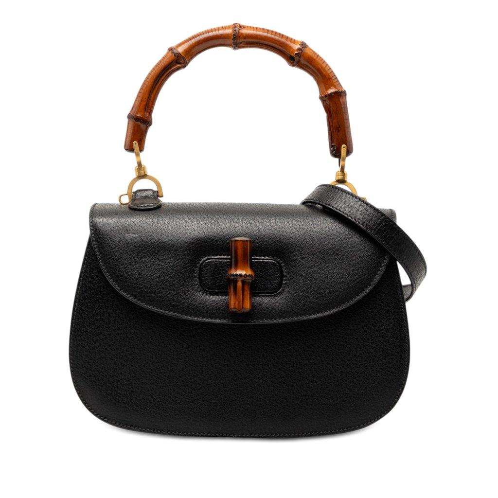Gucci جلد عجل محبب صغير بامبو نايت