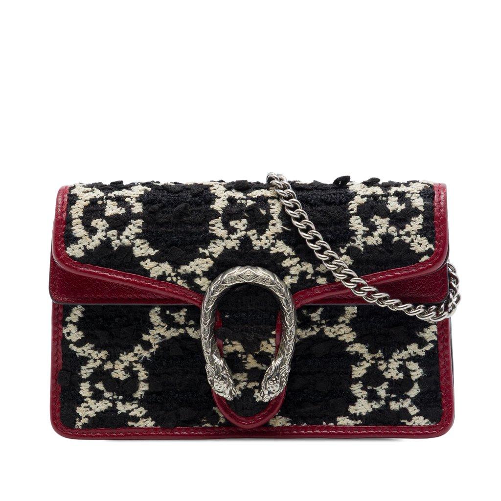 Gucci حقيبة كروس صغيرة من قماش التويد جي جي جي ديونيسوس