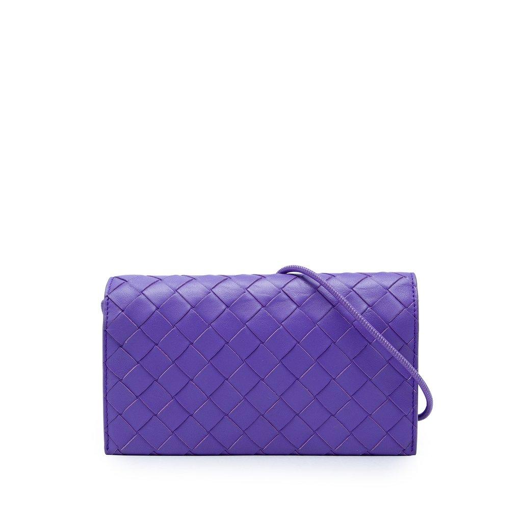 Bottega Veneta Nappa Intrecciato Wallet On Strap