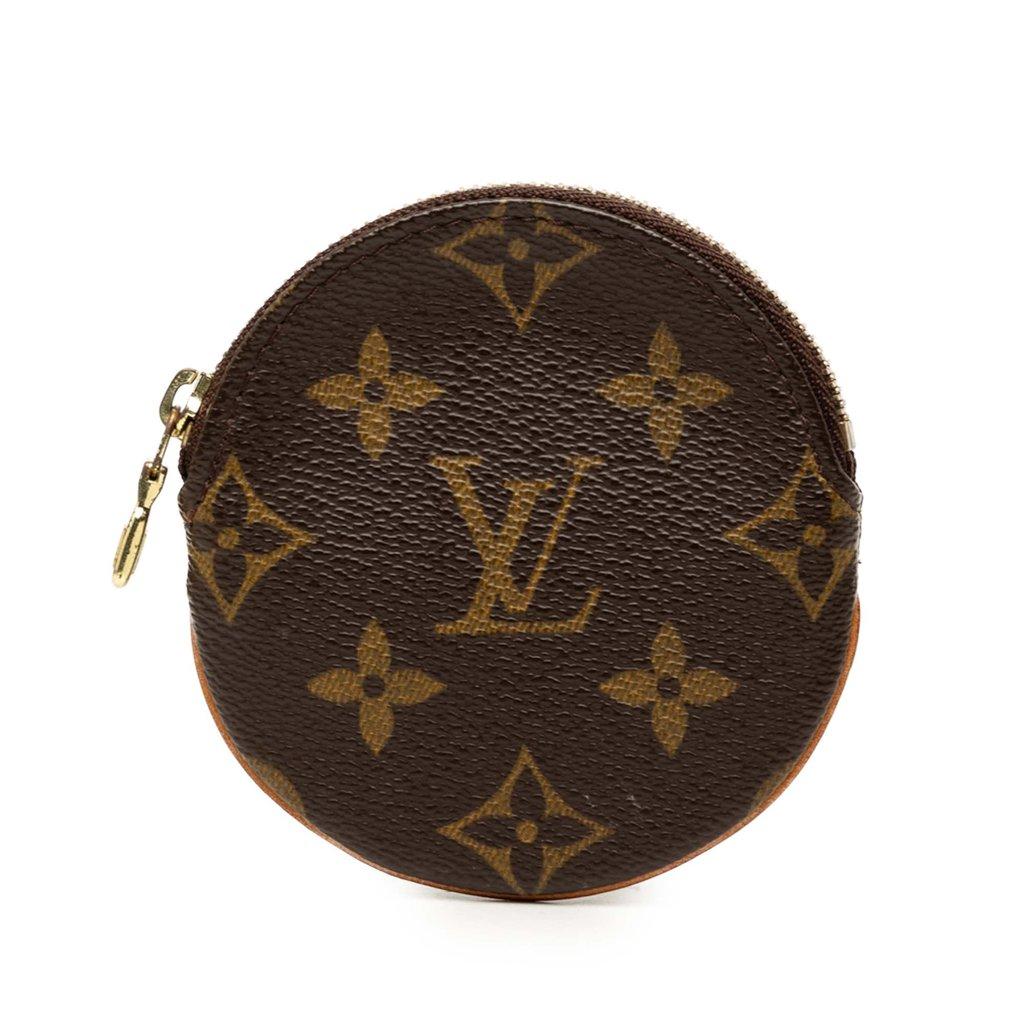 Louis Vuitton Monogram Porte Monnaie Round Coin Pouch