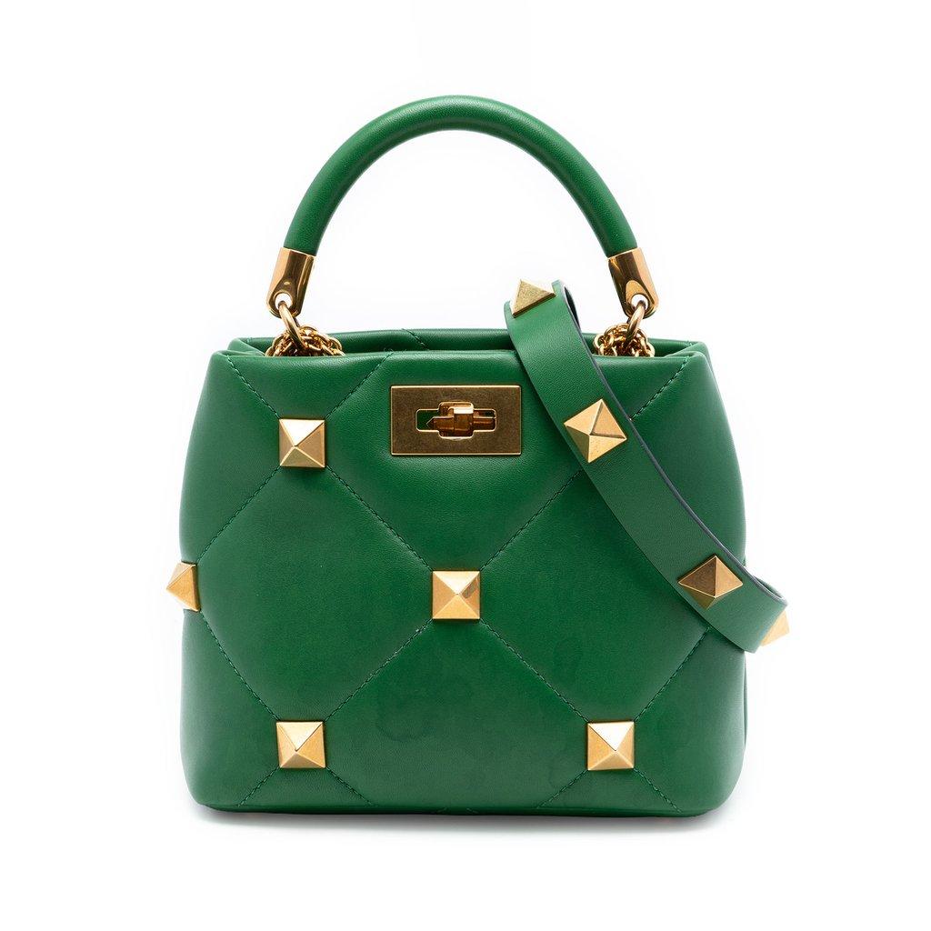 Valentino Small Nappa Roman Stud The Handle Bag