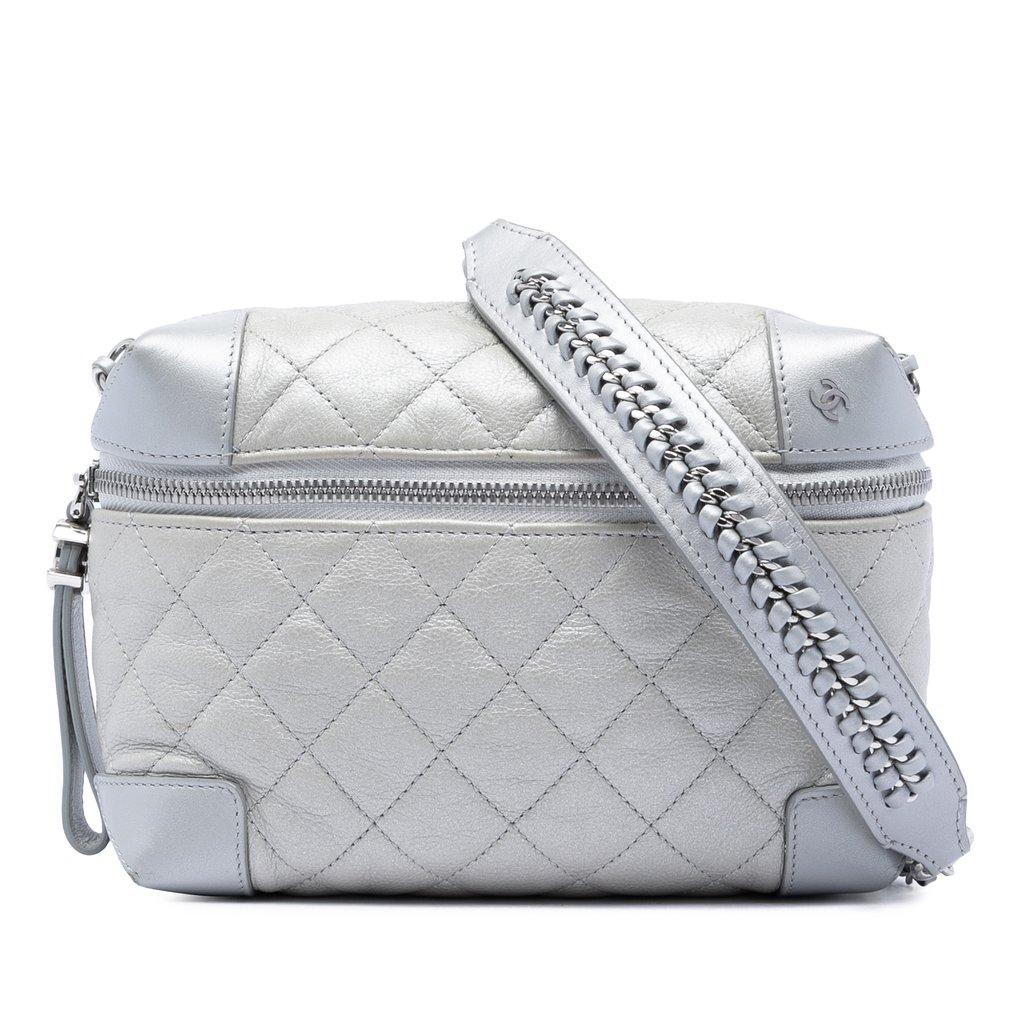 Chanel CC Quilted Metallic Calfskin Street Allure Camera Bag