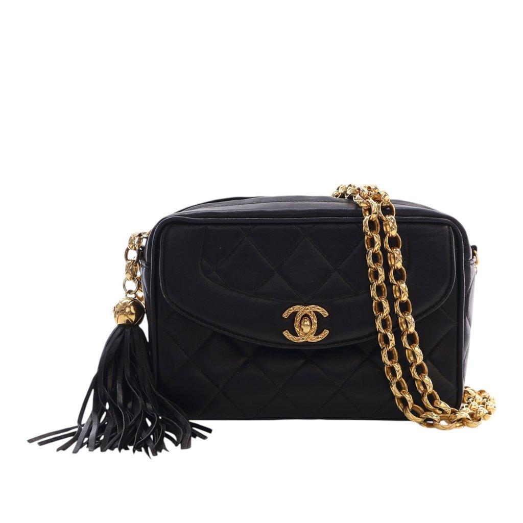 Chanel Small Quilted Lambskin Diana Tassel Camera Bag