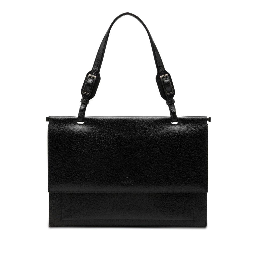 Gucci Grained Calfskin Top Handle Bag