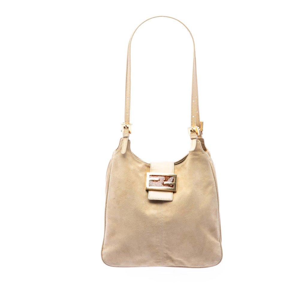 Fendi Suede FF Shoulder Bag