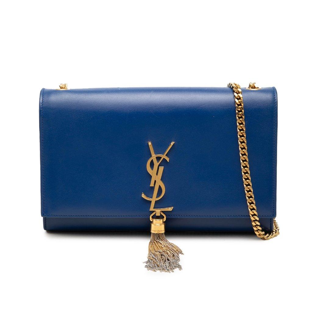 Saint Laurent Medium Smooth Calfskin Monogram Kate Tassel Crossbody