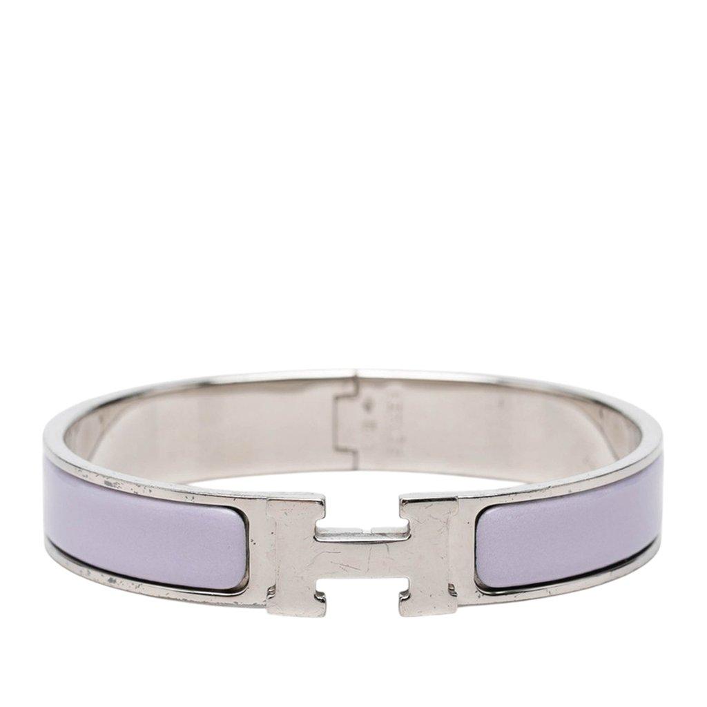 Hermès Narrow Enamel Clic H Bracelet PM