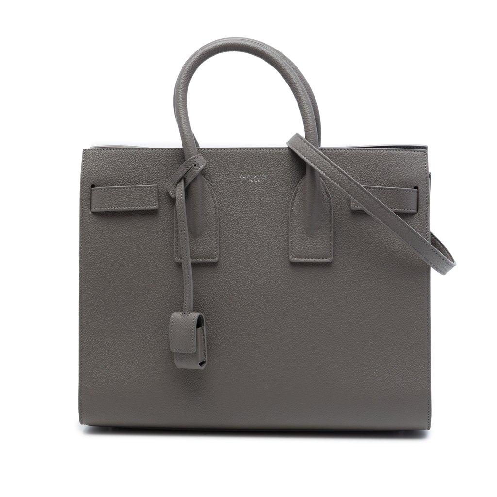 Saint Laurent Small Grained Calfskin Sac De Jour Satchel