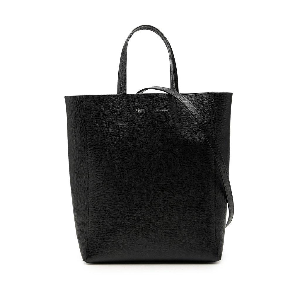 Celine Small Grained Calfskin Vertical Cabas Tote