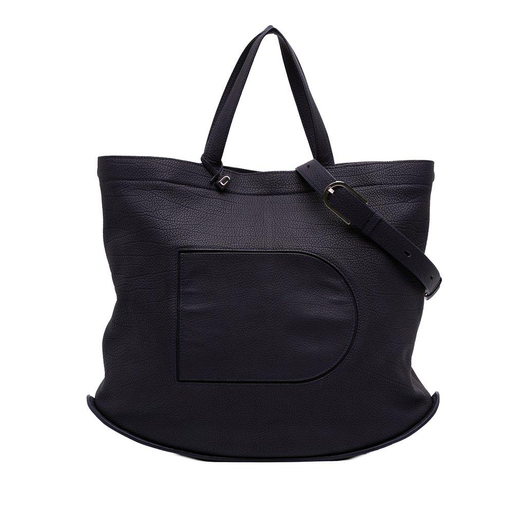 Delvaux حقيبة توت من جلد العجل المحبب من لو بين