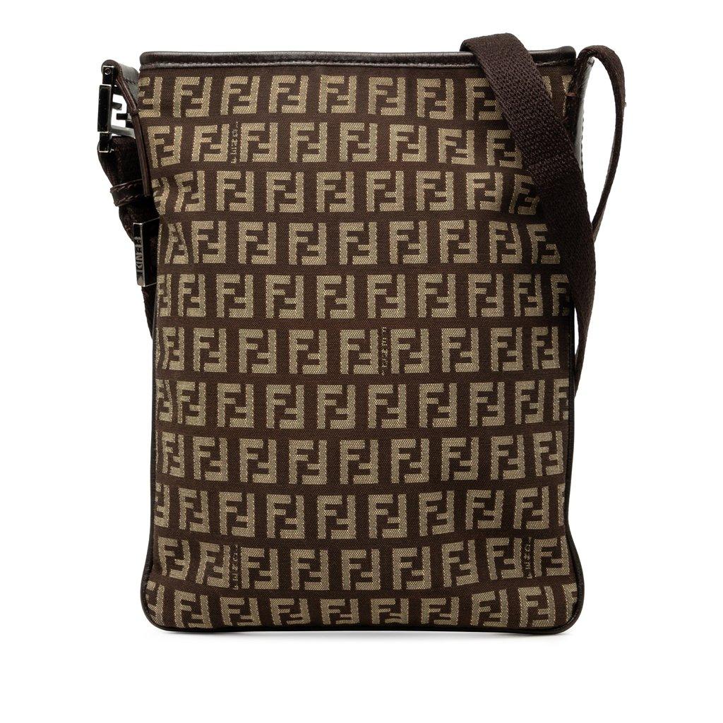 Fendi حقيبة كروسبودي من قماش الكوسة