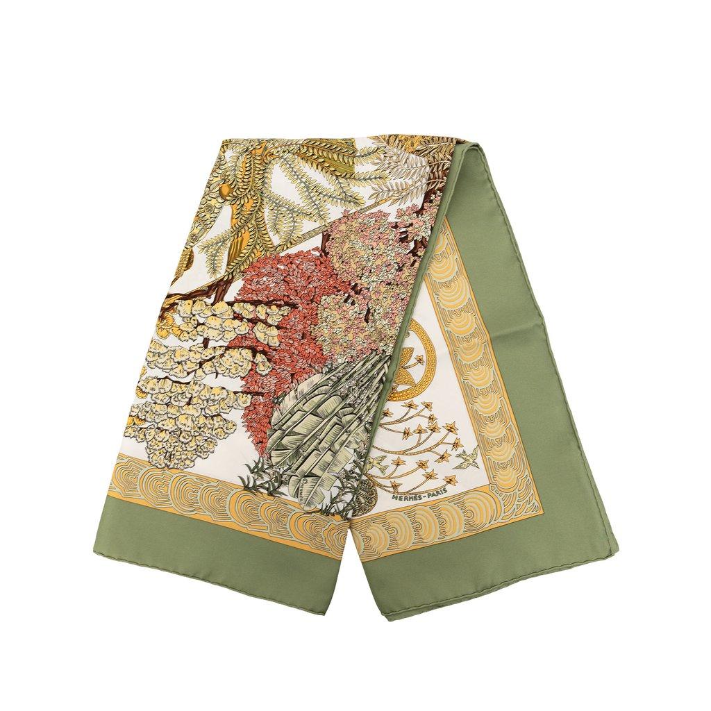 Hermès Les Legendes de L Arbre Silk Scarf 90