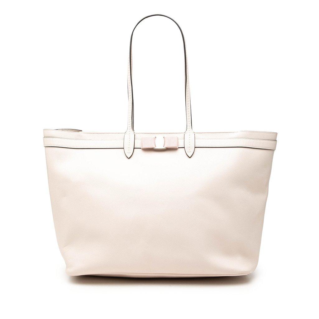 Ferragamo Leather Vara Bow Tote