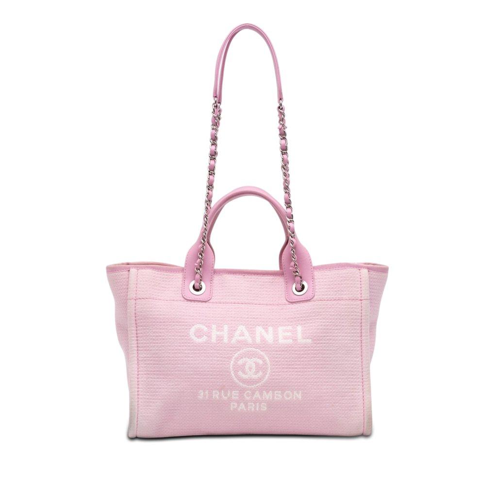 Chanel Small Canvas Deauville Tote