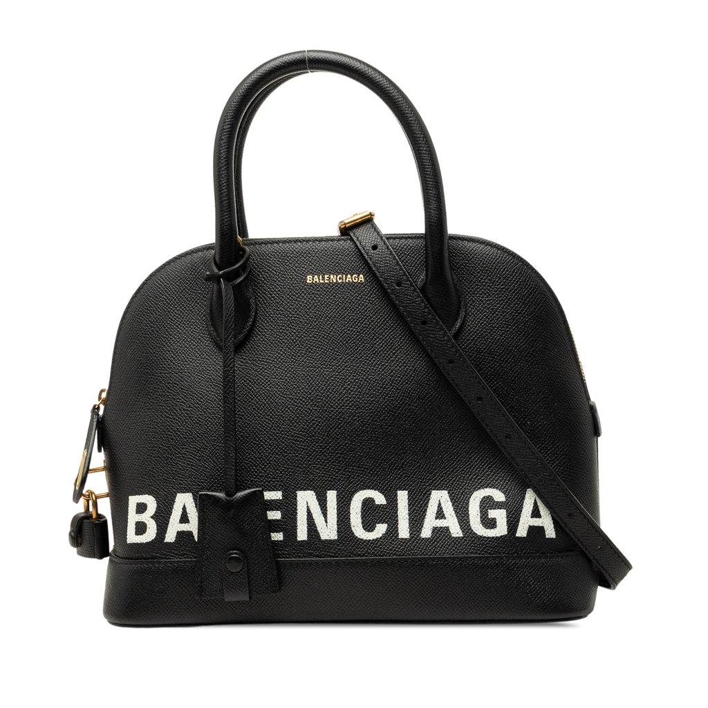 Balenciaga حقيبة يد Ville من جلد العجل المحبب، مقاس صغير