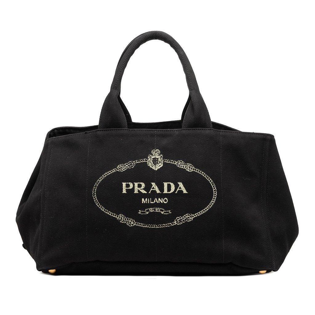 Prada Large Canvas Canapa Logo Tote