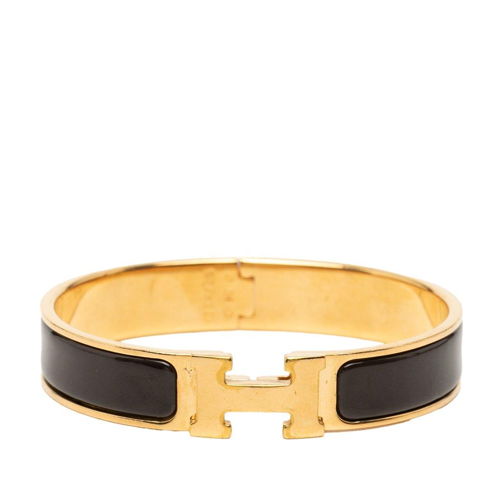 Hermès Narrow Enamel Clic H Bracelet PM
