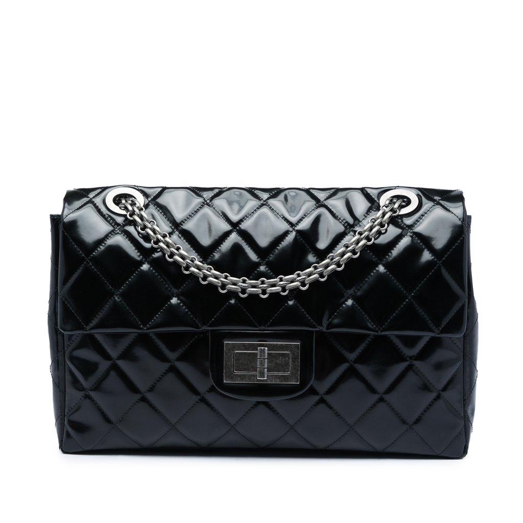 Chanel Quilted Patent Reissue 2.55 Travel Flap XXL