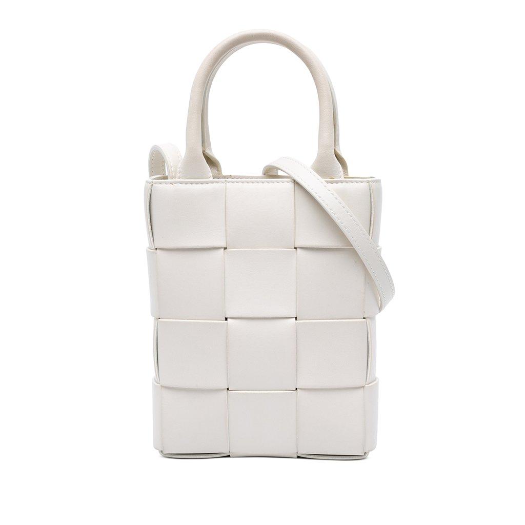 Bottega Veneta Mini Maxi Intrecciato Nappa North South Casette Tote