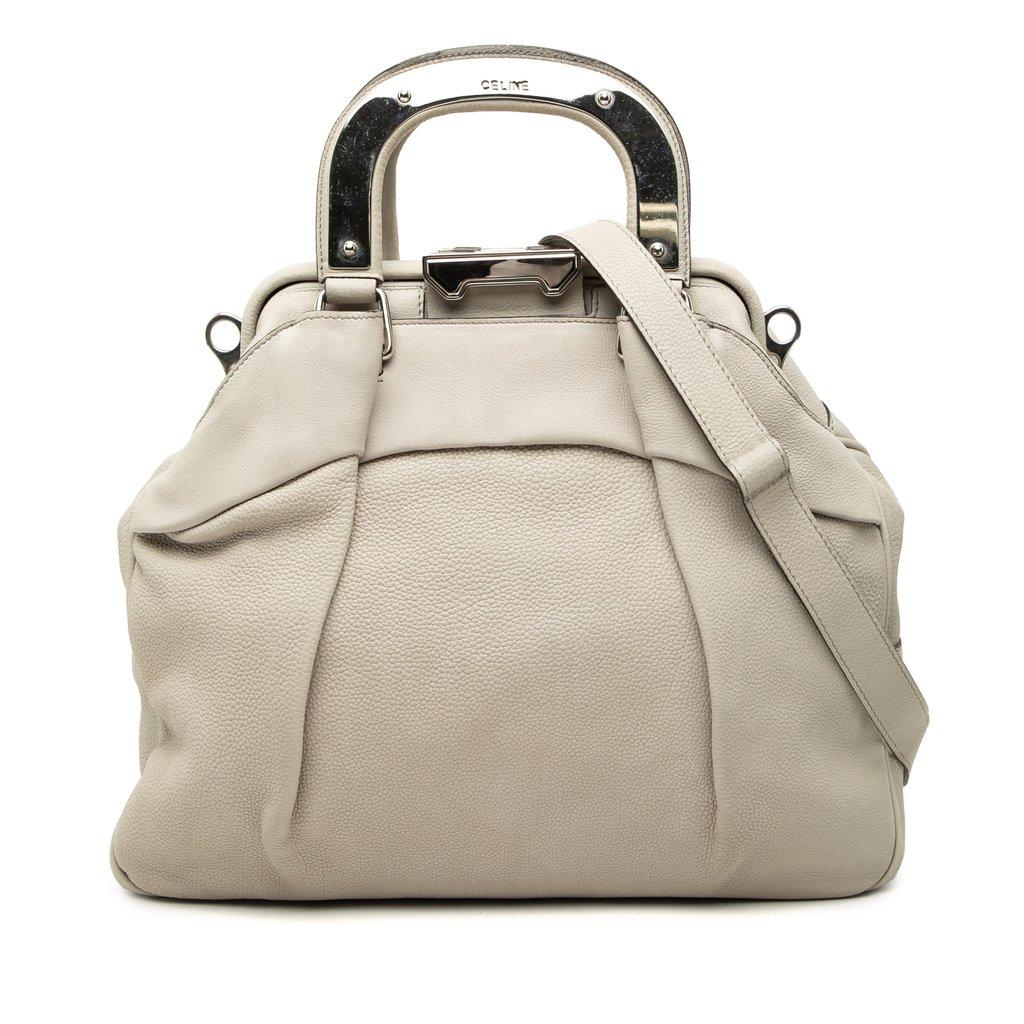 Celine Grained Calfskin Soft Frame Doctor Bag