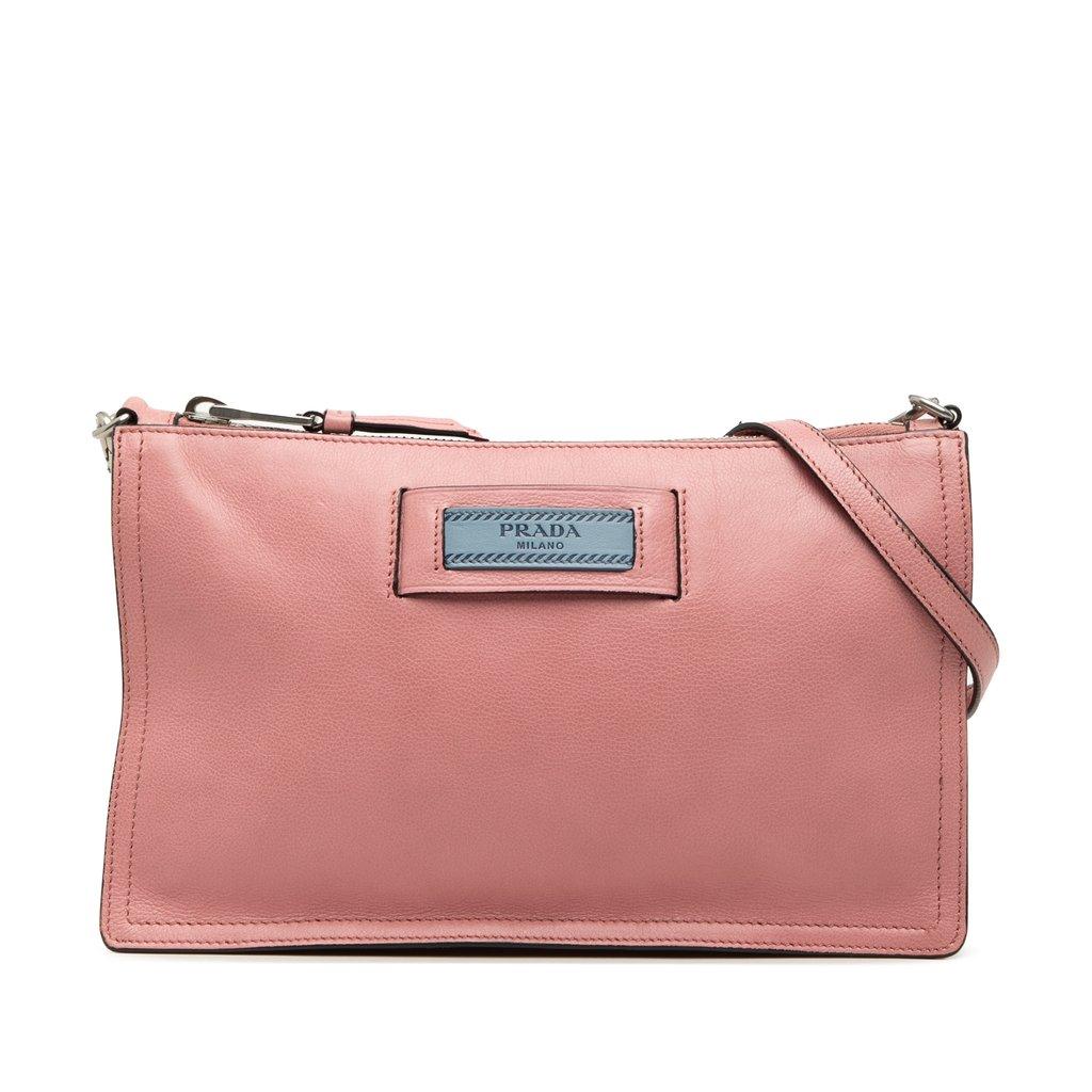 Prada Glace Calf Etiquette Shoulder Bag