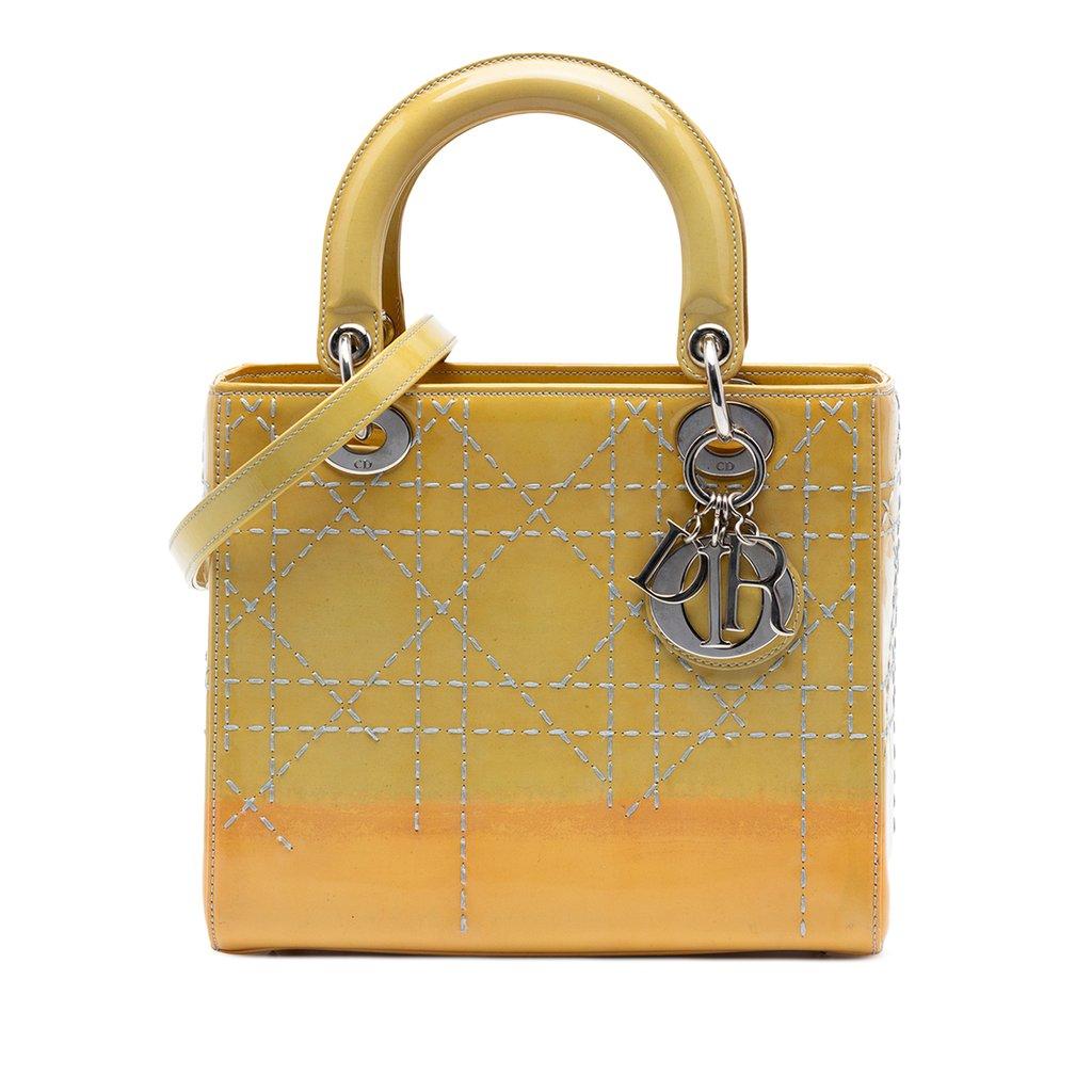 Dior Medium Ombre Patent Cannage Lady Dior