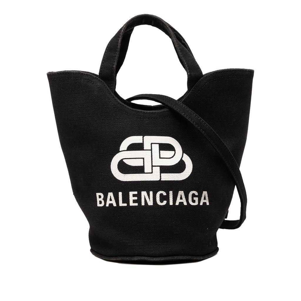 Balenciaga Canvas Wave Tote XS