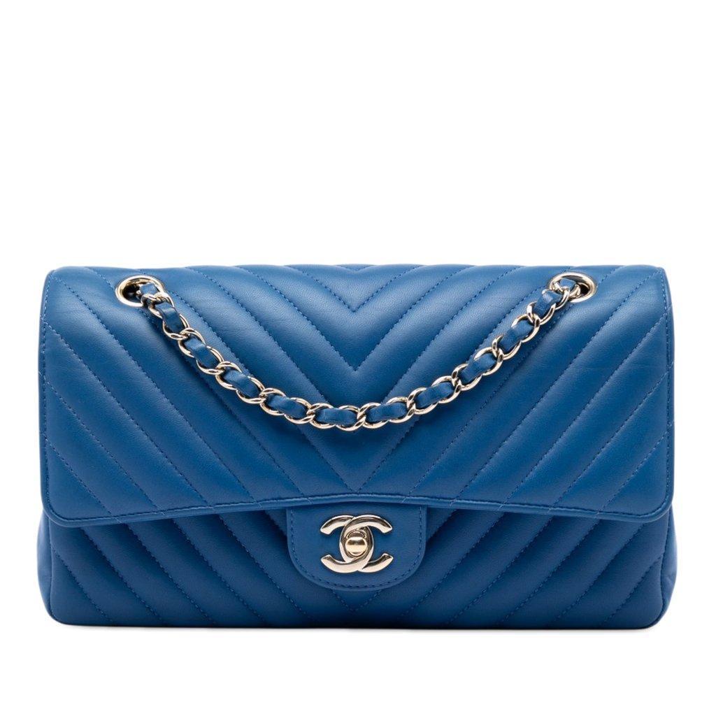 Chanel Medium Classic Chevron Lambskin Double Flap