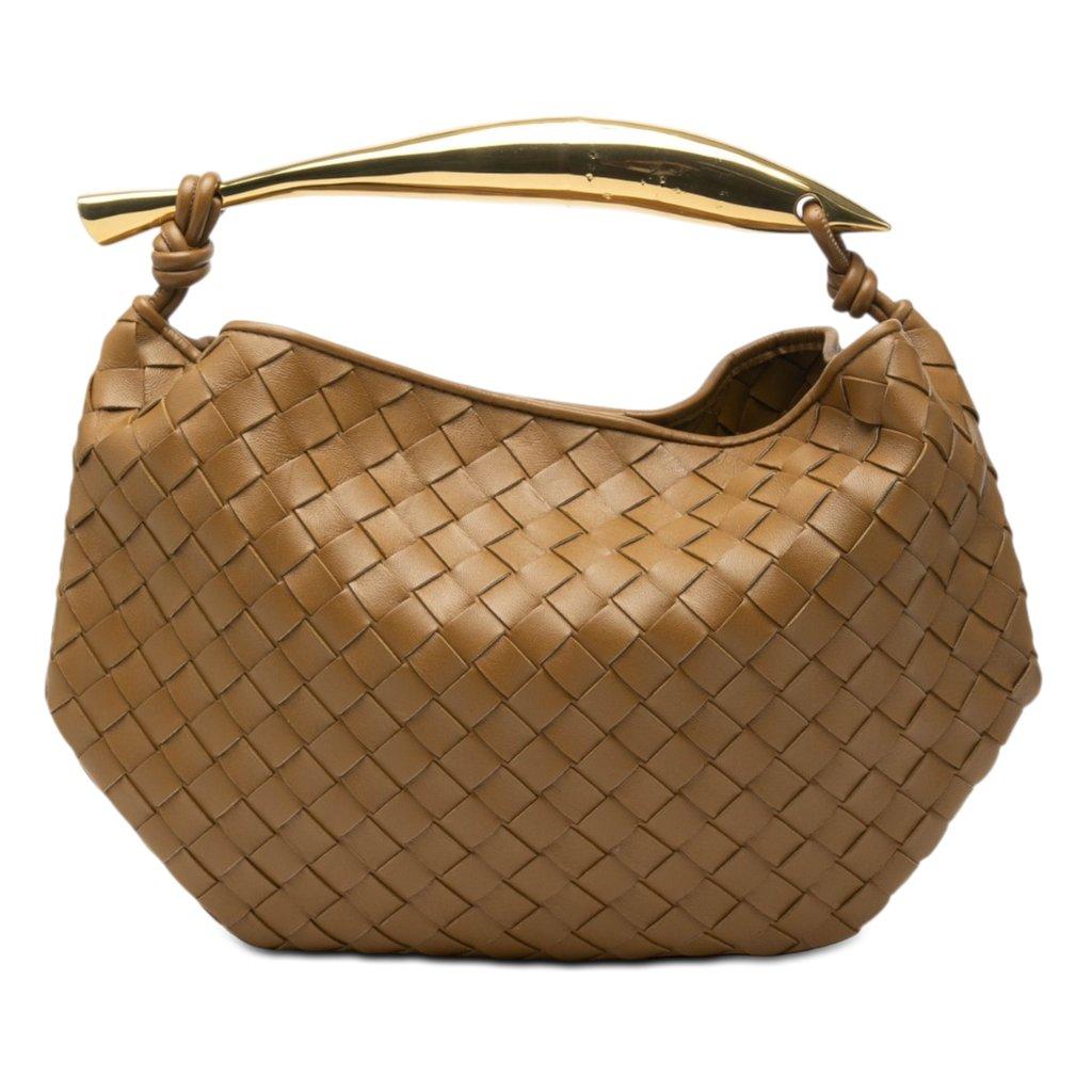 Bottega Veneta Lambskin Intrecciato Sardine Satchel