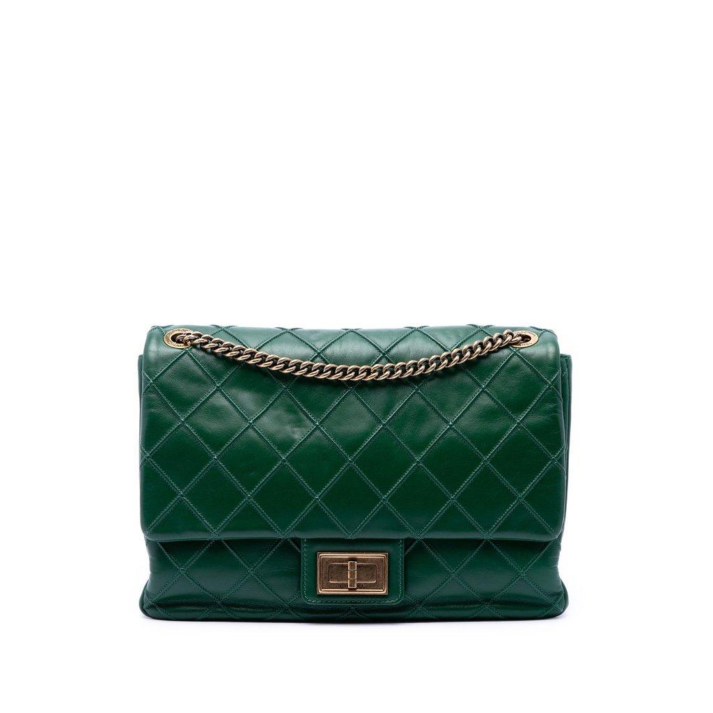 Chanel Jumbo Diamond Debossed Calfskin Reissue 2.55 Cosmos Flap