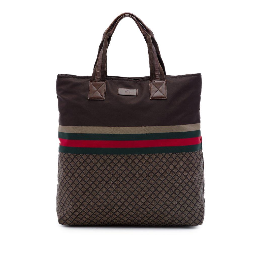 Gucci Diamante Nylon Web Tote