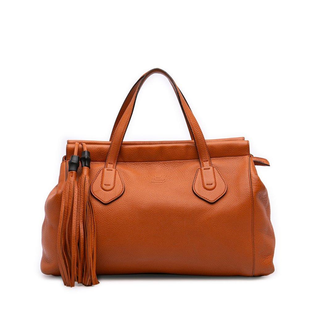 Gucci Leather Lady Tassel Top Handle Bag