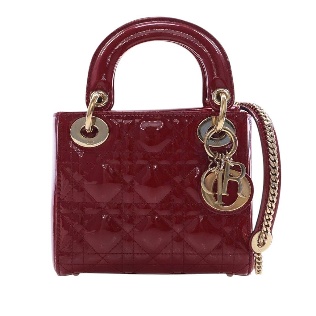 Dior Mini Patent Cannage Lady Dior