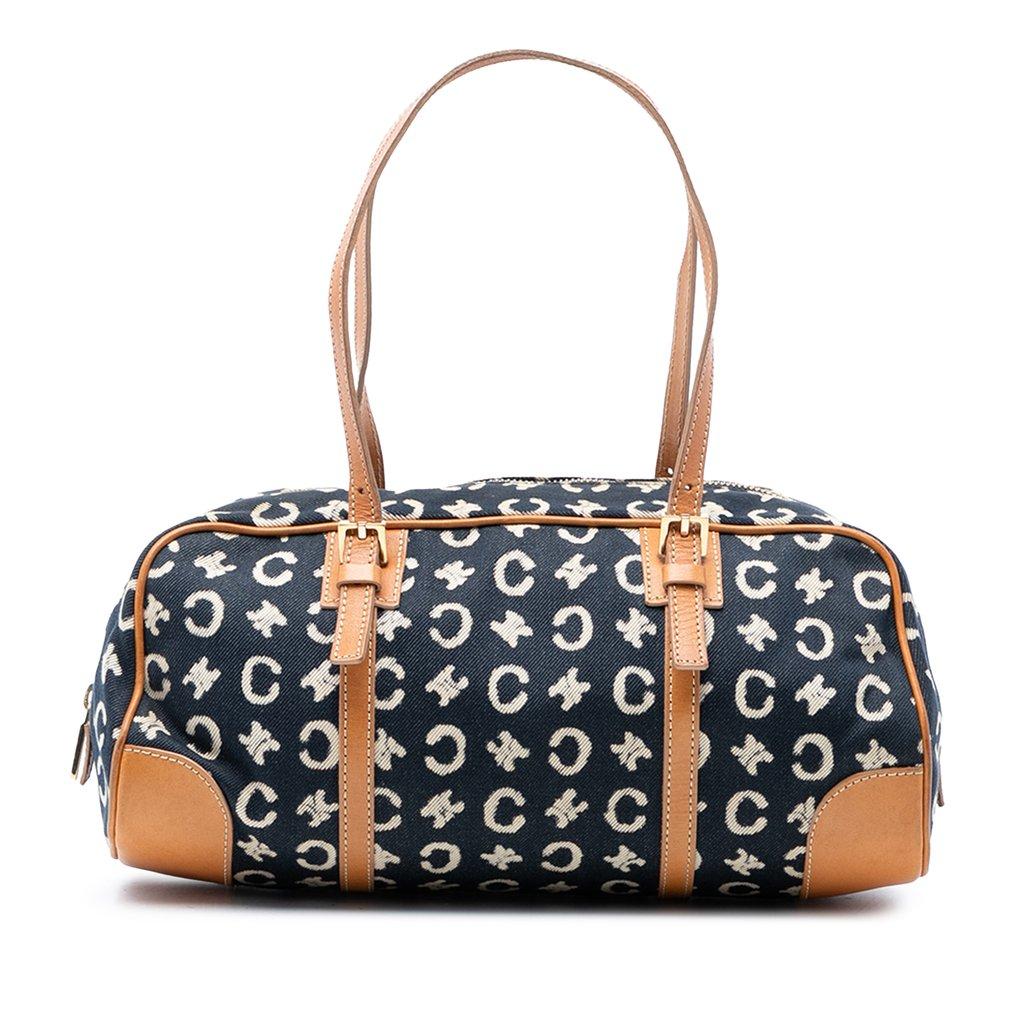 Celine C Macadam Denim Shoulder Bag