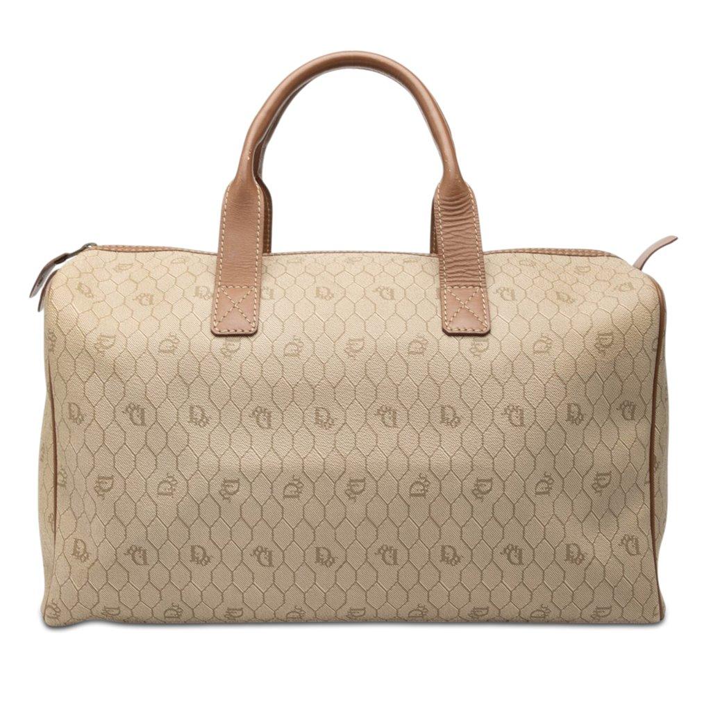 Dior Honeycomb Coated Canvas Boston Bag