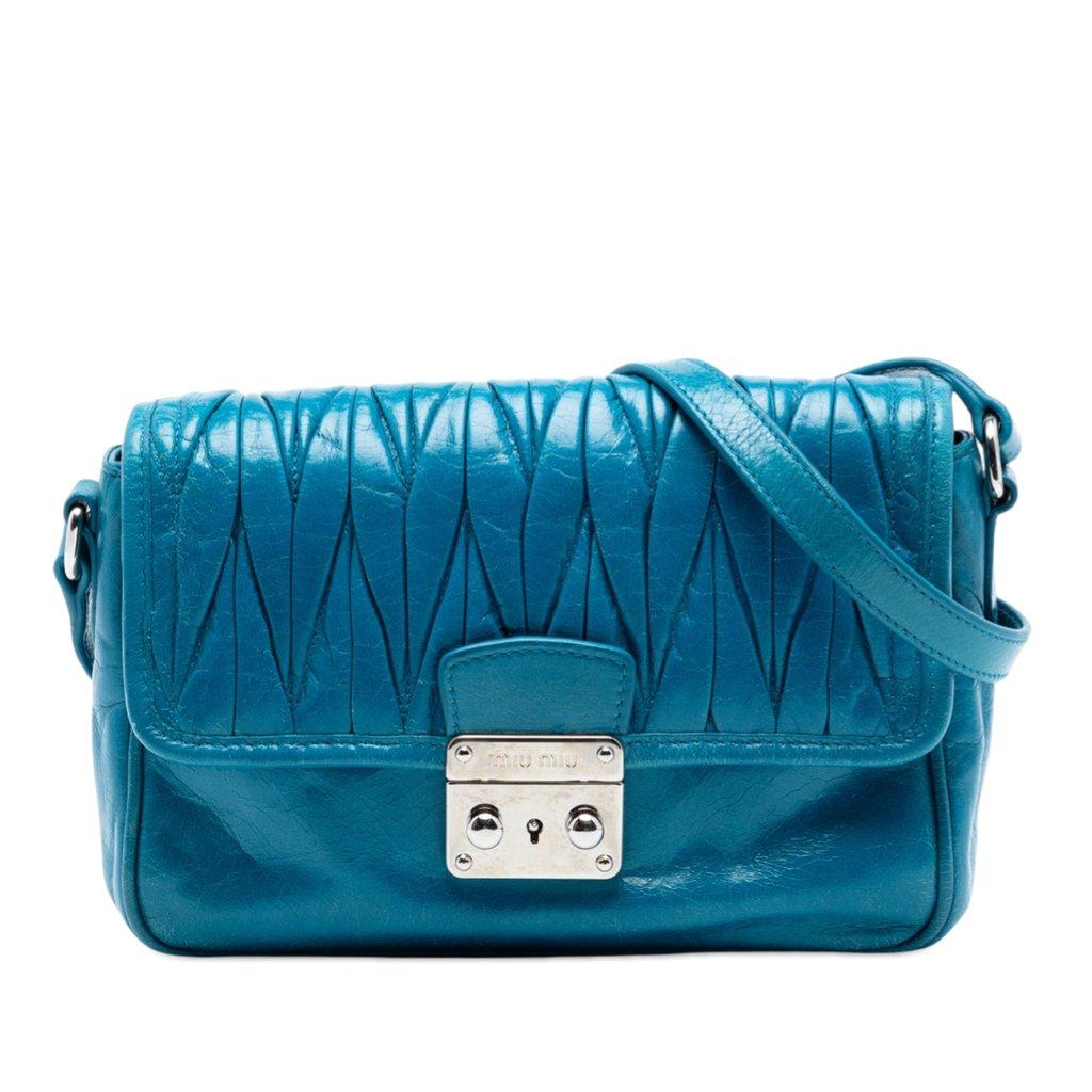 Miu Miu Matelasse Lambskin Flap Crossbody