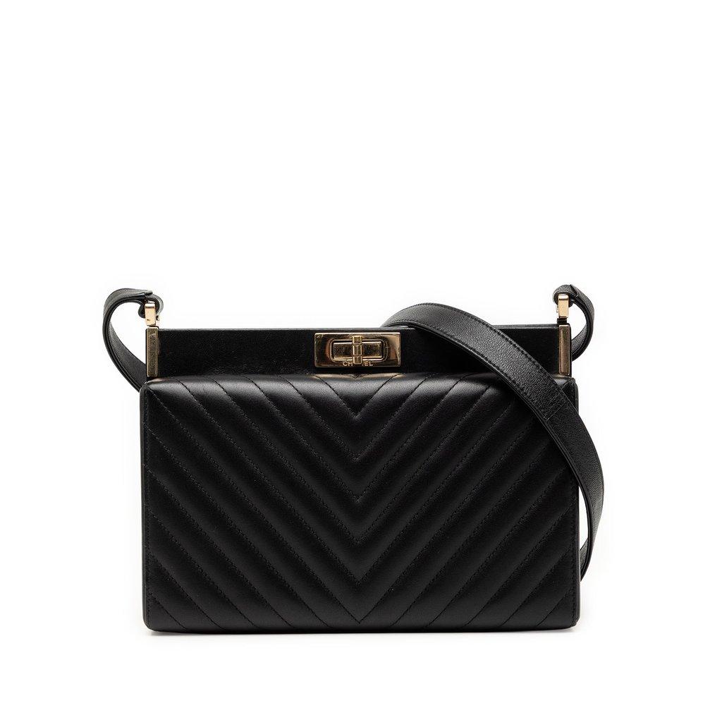 Chanel Chevron Lambskin Reissue 2.55 Frame Crossbody