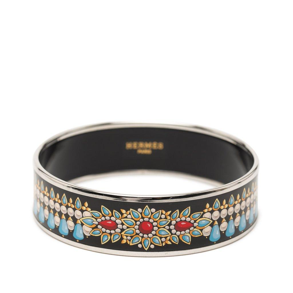 Hermès سوار مينا عريض مطبوع 70