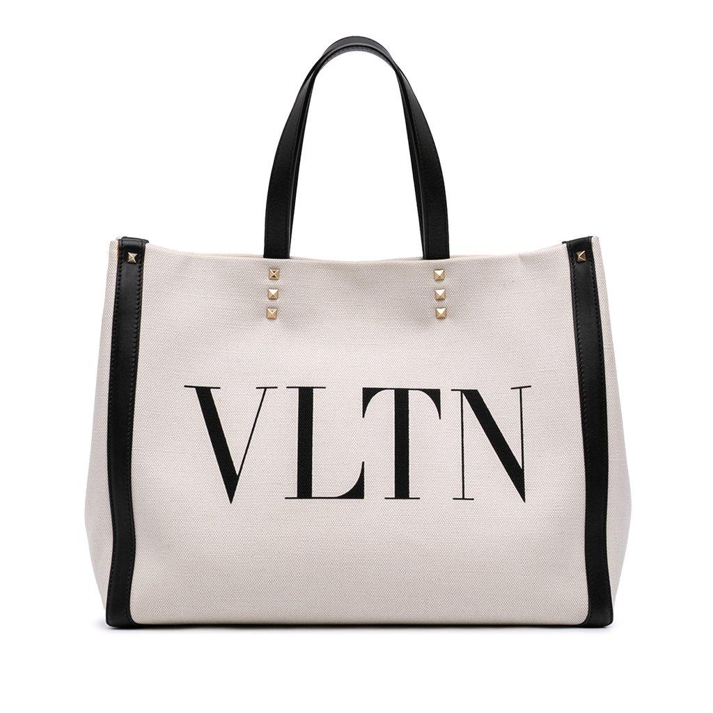 Valentino حقيبة قماشية متوسطة الحجم من روكستاد VLTN